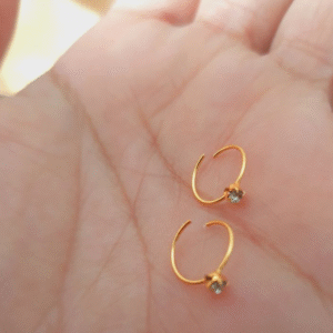 Minimalist Gold Star-Drop Nose Pin