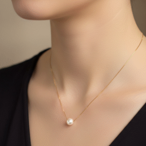 Single Pearl Gold Chain