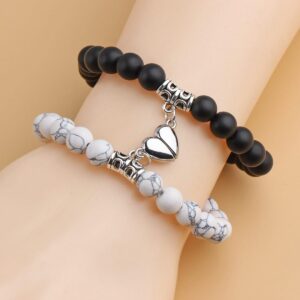 Magnetic Heart Couple Bracelets