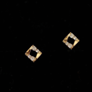 Diamond Square Studs