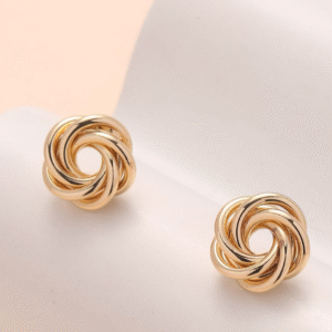 Golden Knot Studs