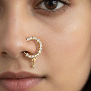 Sparkling Drop Nose Pin