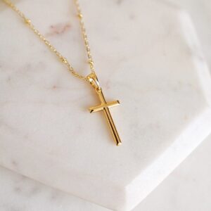 Gold Cross Necklace