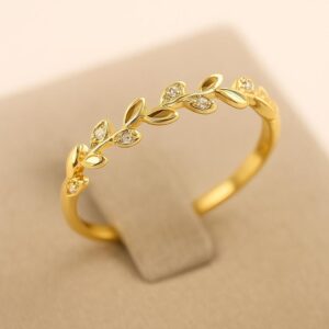 Golden Leaf Ring