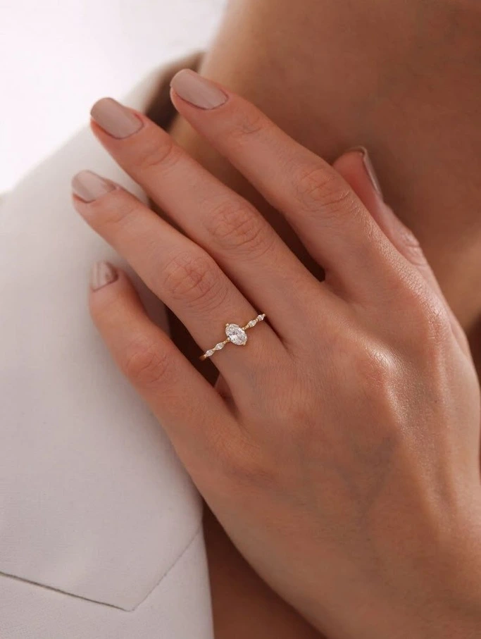 Oval Solitaire Ring