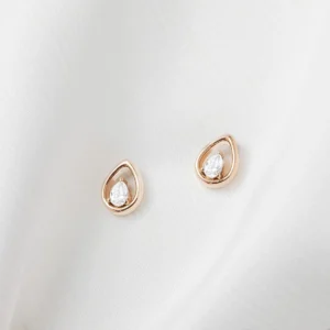 Rose gold earrings