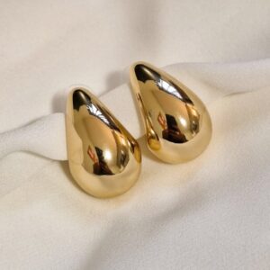 Gold teardrop earrings