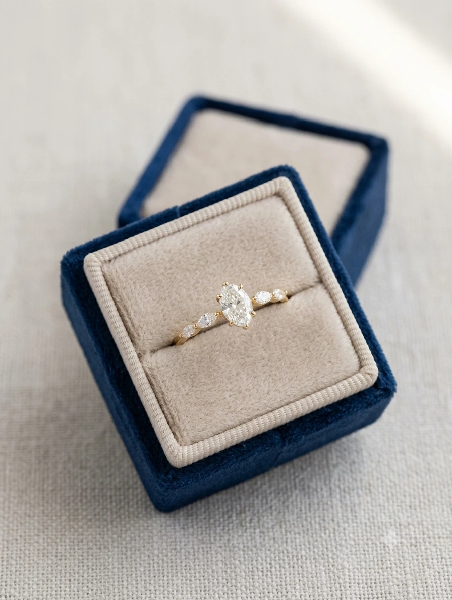 Oval Solitaire Ring - Image 3