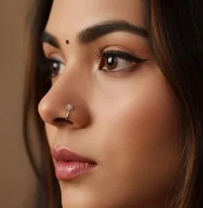flower nose pin