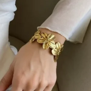 floral cuff bracelet