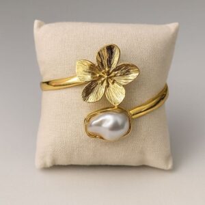 Flower Pearl Wrap Ring