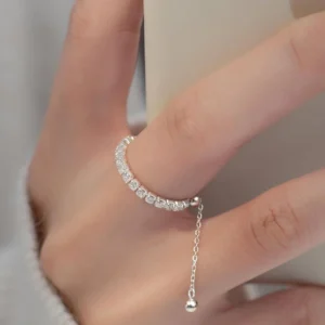 silver chain ring